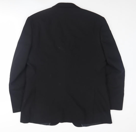 Burton Men's Black Regular Fit Blazer, Size 44R