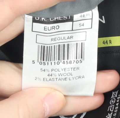 Burton Men's Black Regular Fit Blazer, Size 44R