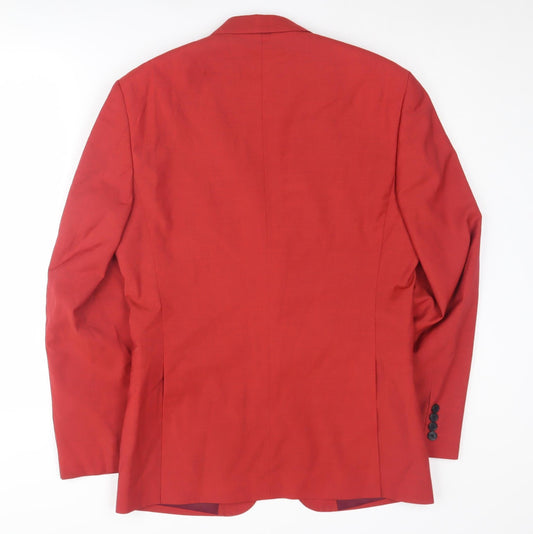 Moss Men’s Red Blazer, Size 38R Formal Style