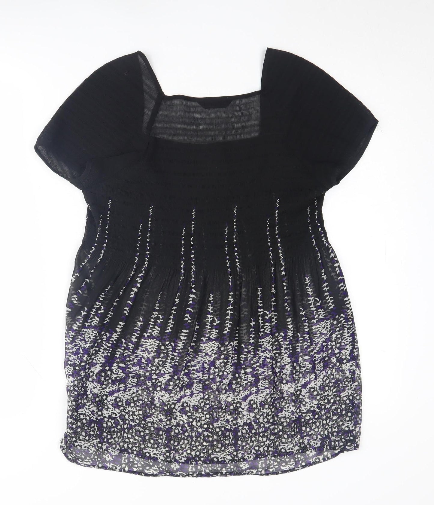 Marks and Spencer Women's Black Floral Blouse