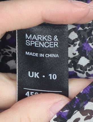 Marks and Spencer Women's Black Floral Blouse