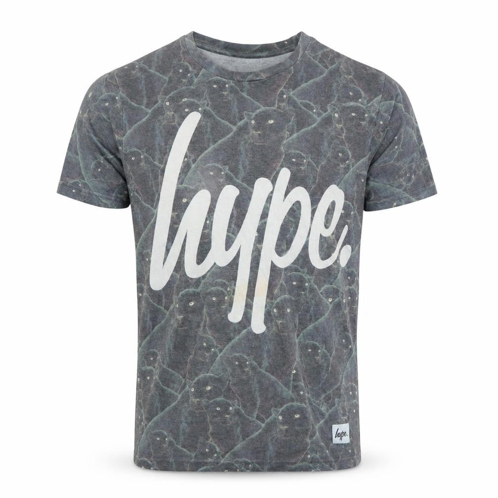 Hype x ASOS Grey Animal Print T-Shirt XS Men