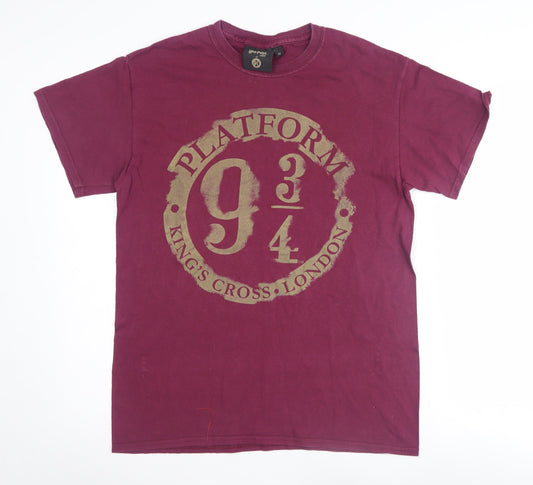 Harry Potter Red Men's T-Shirt, Size M, Movie Theme