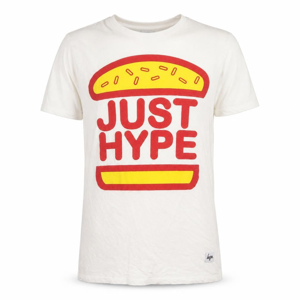 Hype Men's White Graphic Print T-Shirt Size S