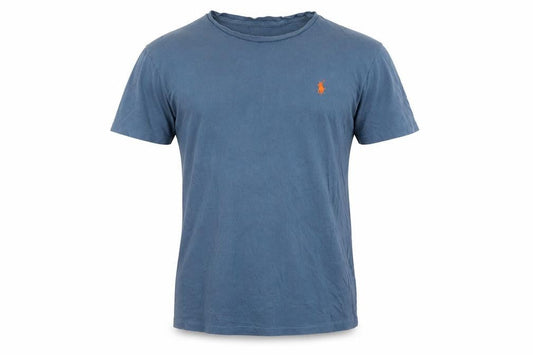Mens UK Size M Polo Ralph Lauren Blue  Cotton T-Shirt