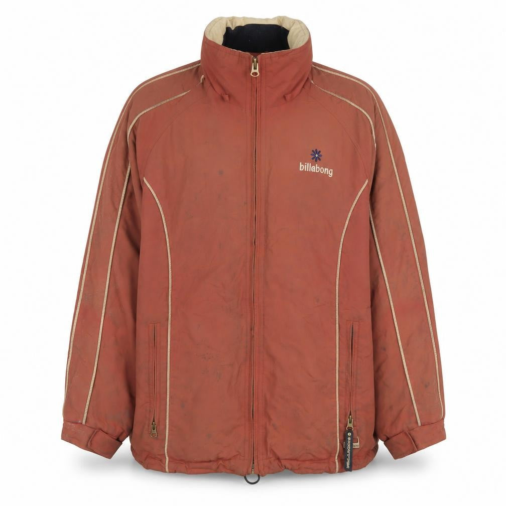 Womens UK Size 2 Regular Billabong Brown Polyamide Jacket
