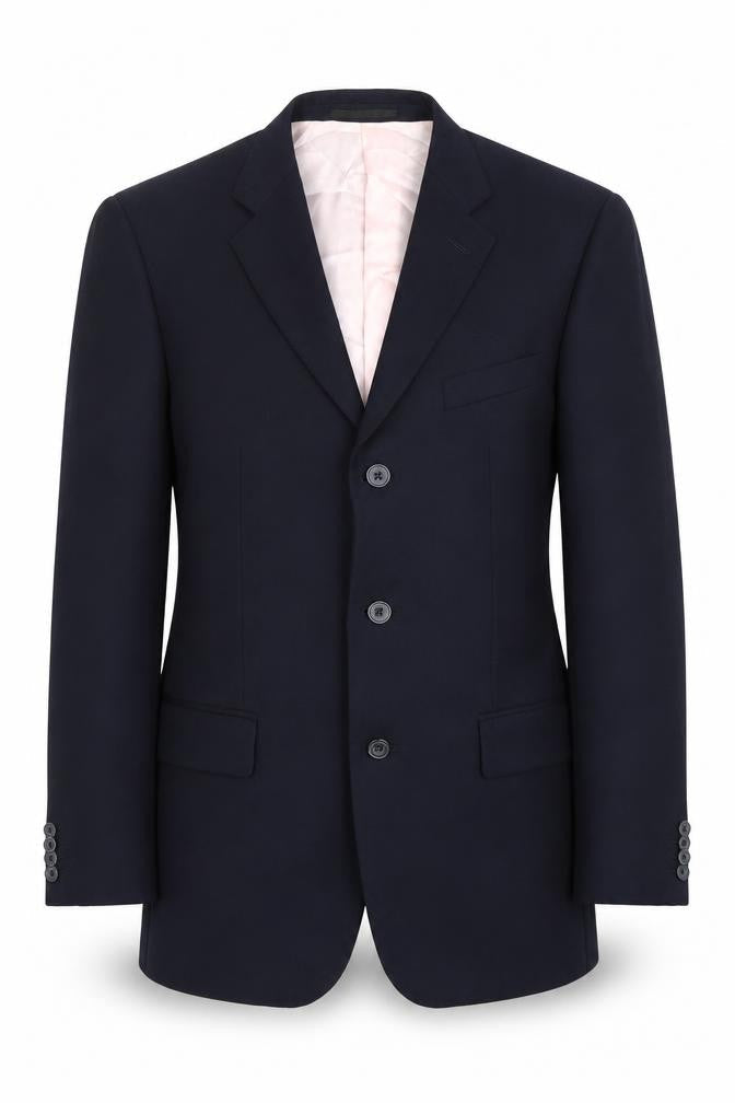 Mens 39 Chest Regular T.M.Lewin Blue Three-Button Blazer