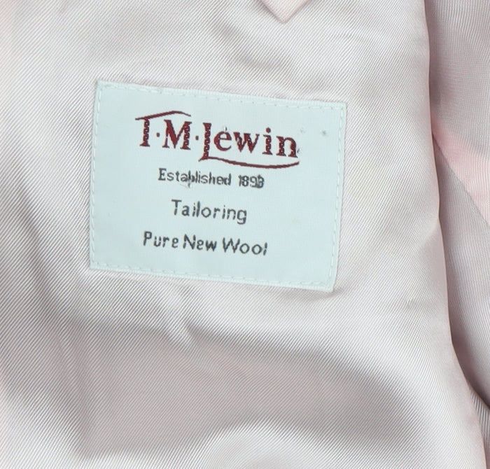 T.M. Lewin Men's Blue Wool Blazer - Size 39R
