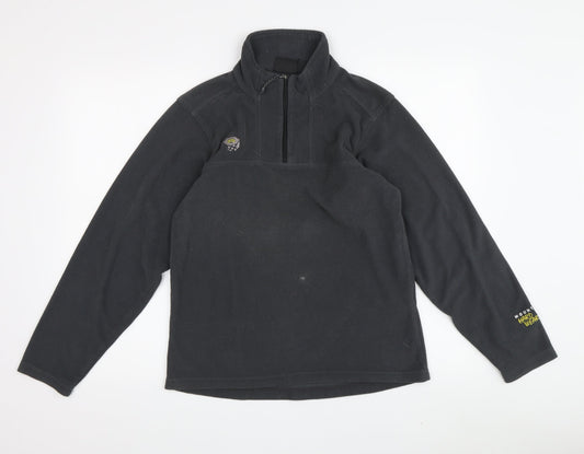 Mountain Hardwear Unisex Black 1/4 Zip Sweatshirt Small