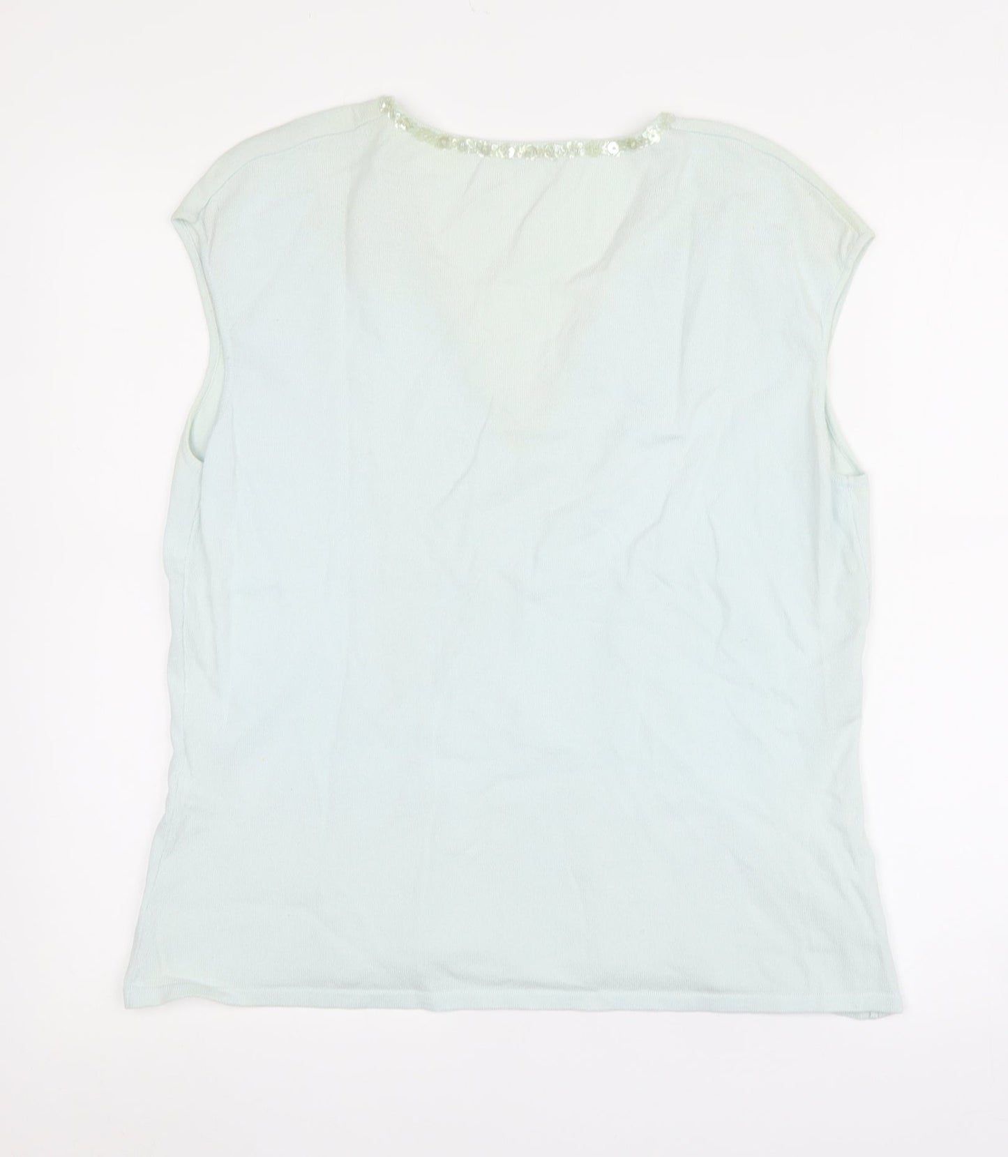 Planet Green Sequin V-Neck Sleeveless Top - Women's L