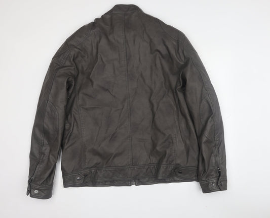 Michael Kors Men's Black Biker Jacket XL
