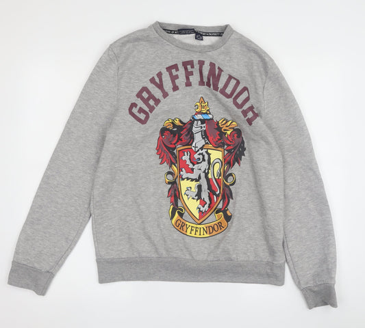 Harry Potter Grey Gryffindor Sweatshirt M Unisex Adults