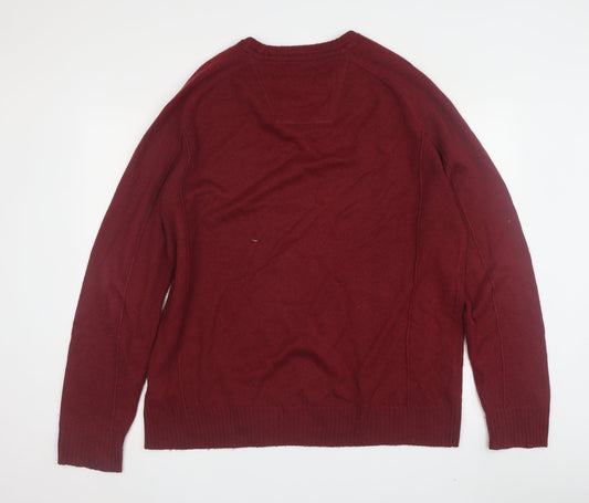 Rocha John Rocha Men's Red Pullover Jumper, Medium