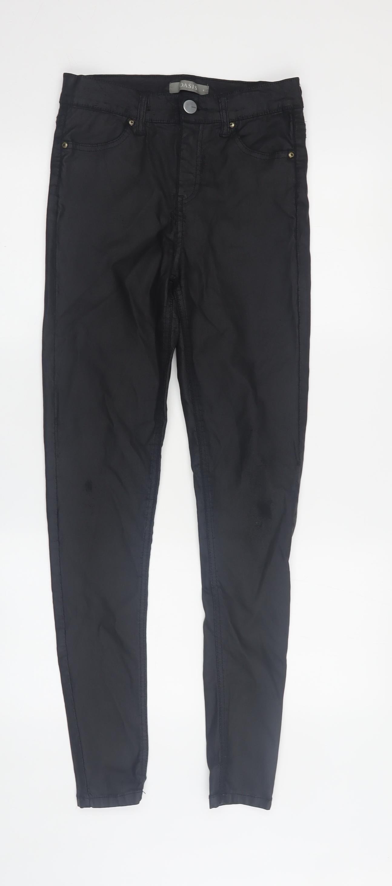 Oasis Women's Black Skinny Trousers, Size 8