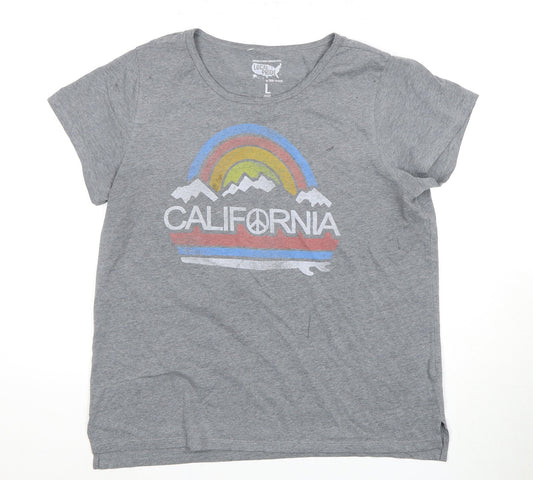 Local Pride Women's Grey T-Shirt - California Theme, L