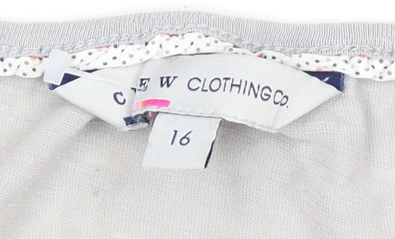 Crew Clothing Co. Women's Grey T-Shirt Size 16