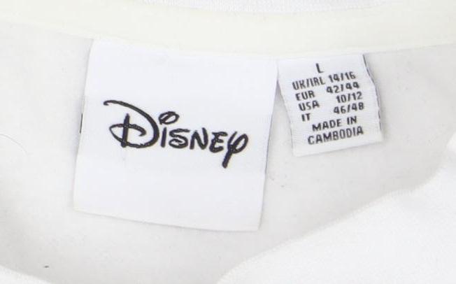 Disney Unisex White Pullover Sweatshirt L