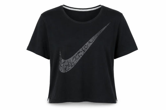 Womens UK Size M Nike Black Polyester Blend T-Shirt