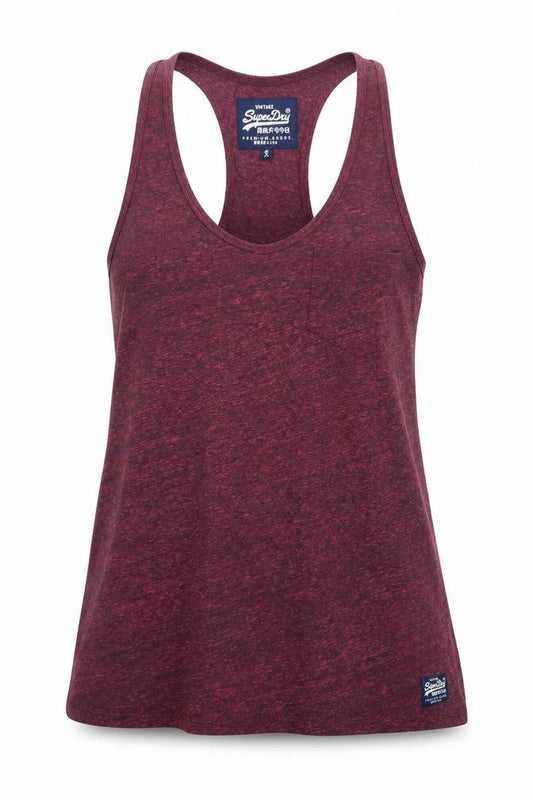 Unisex Adultss UK Size XS Superdry Red  Polyester Blend T-Shirt