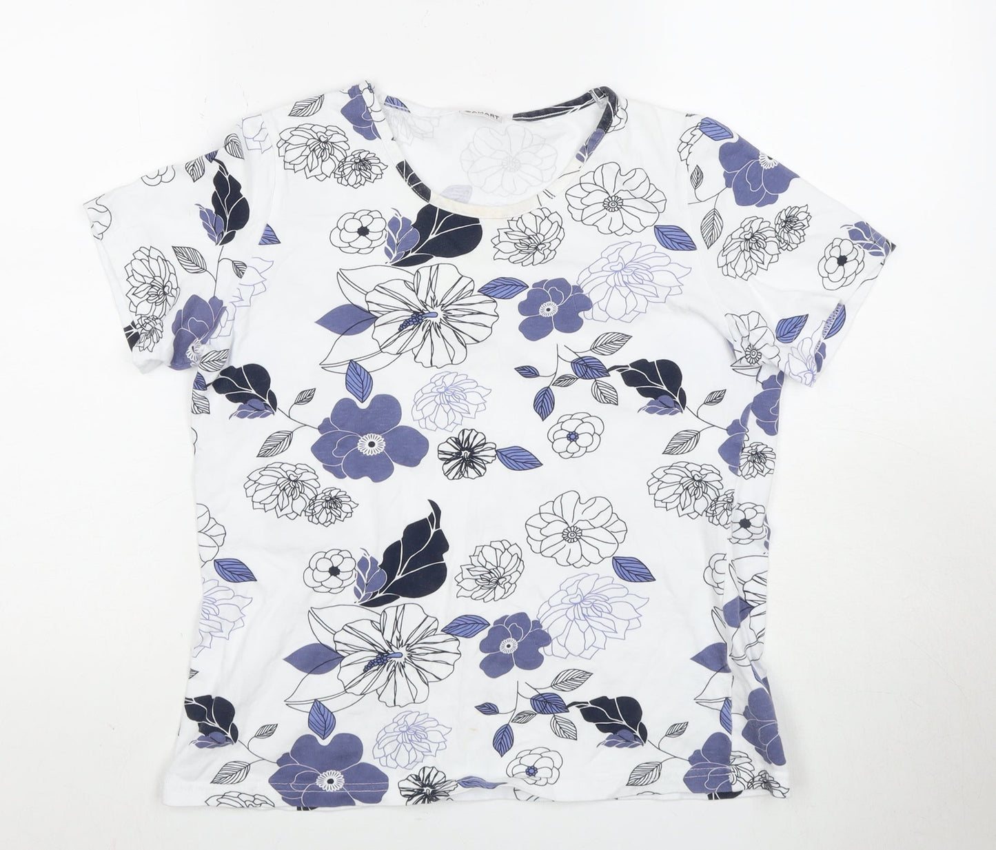 Damart Women's Multicoloured Floral T-Shirt, Size S