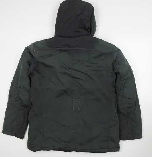 Strellson Men's Green Hooded Winter Jacket Size 48