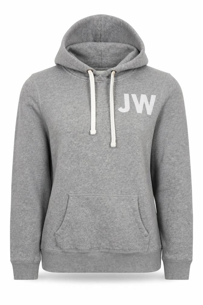 Unisex Adults UK 10 Regular Jack Wills Grey Pullover Hoodie