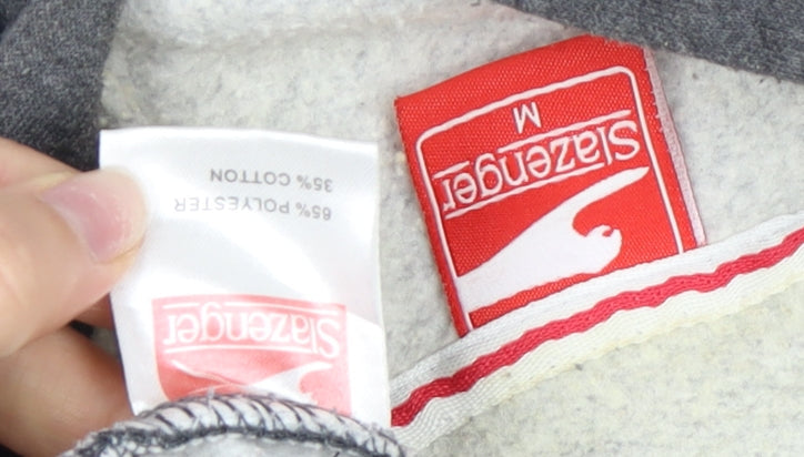 Slazenger Men's Grey Pullover Hoodie Medium