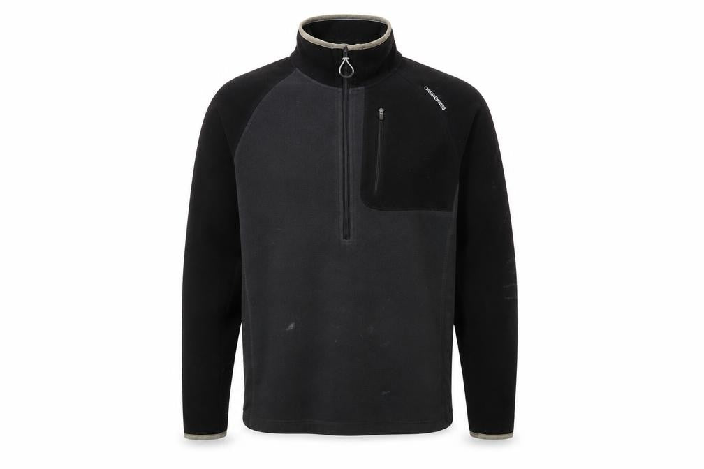 Mens UK L Regular Craghoppers Black Pullover Sweatshirt