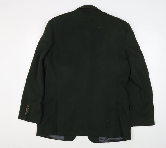 Austin Reed Men's Green Wool Cashmere Blazer 40R