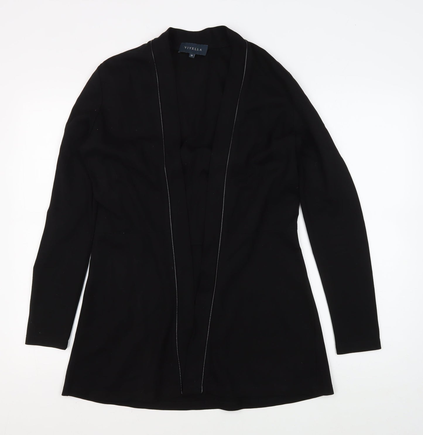 Viyella Women's Black Jacket - Medium, Long Sleeve