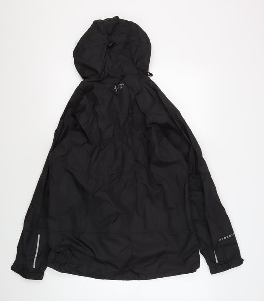 Technicals Women's Black Regular Fit Hooded Jacket