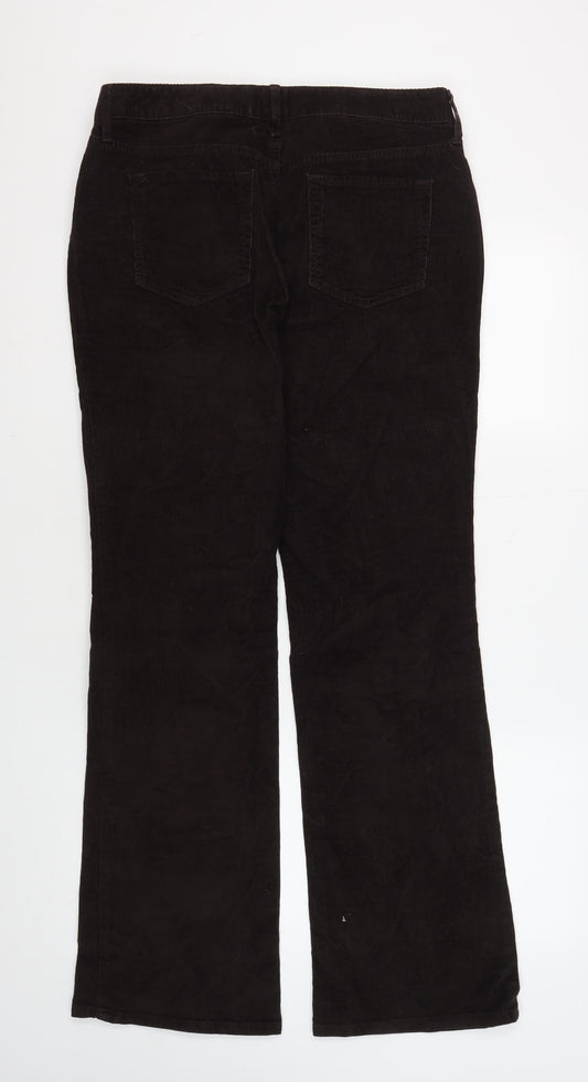 Eddie Bauer Women's Black Corduroy Trousers Size 10