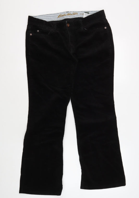 Eddie Bauer Women's Black Trousers, Size 10, Casual Style