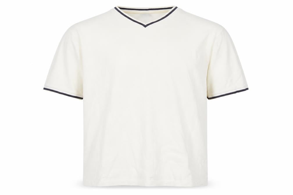 Gap Men's White V-Neck Casual Shirt L