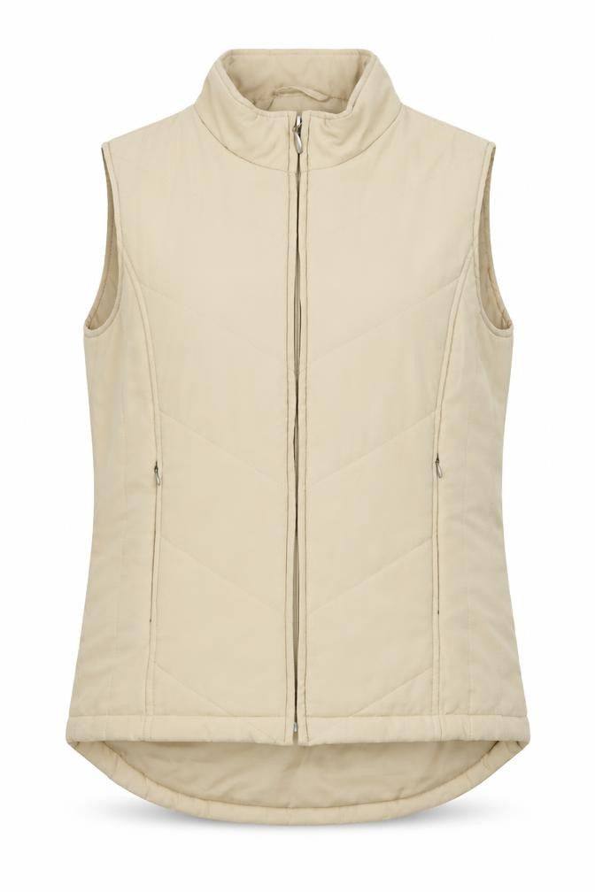 EWM Beige Women's Waistcoat Size S with Full Zip
