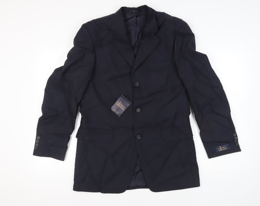 Lino Vierra Men's Blue Blazer Jacket New 37R