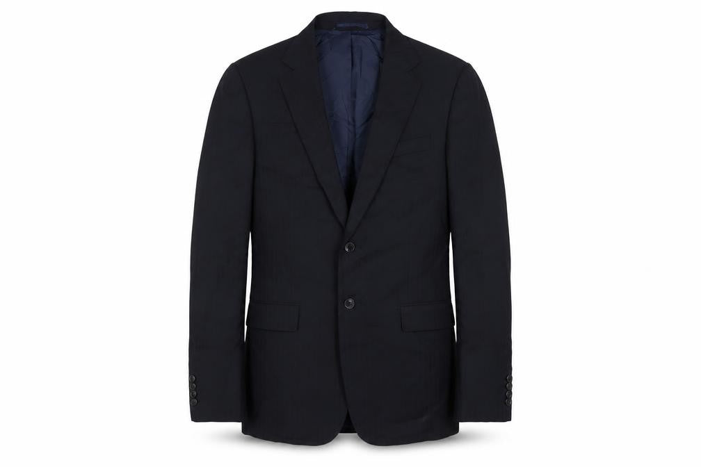 Mens 38 Chest Regular Jaeger Blue Two-Button Blazer