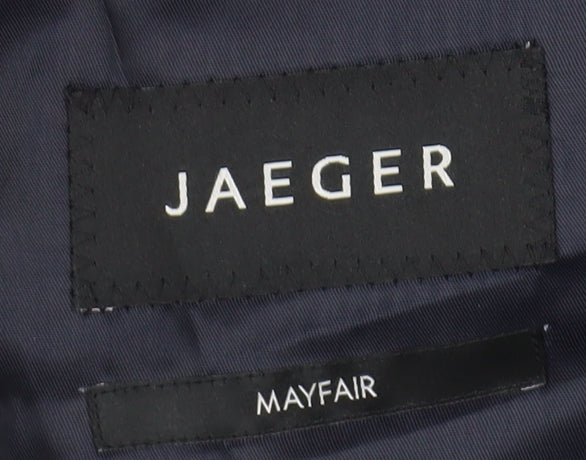 Jaeger Men's Blue 38L Striped Blazer