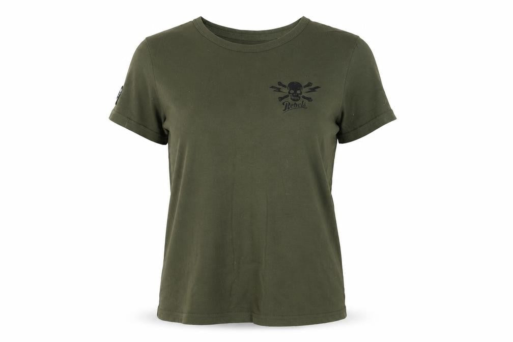 Womens UK Size 12 Superdry Green Cotton T-Shirt