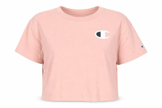 Womens UK Size M Champion Pink Cotton T-Shirt