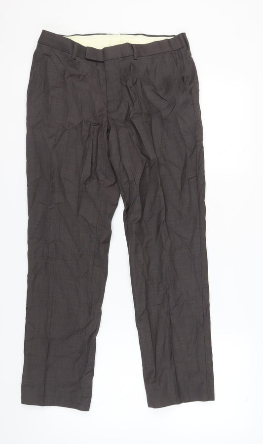 Blazer Men's Brown Wool Trousers Size 32