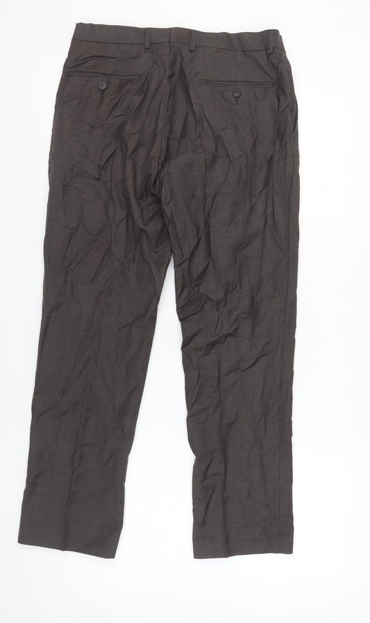 Blazer Men's Brown Wool Trousers Size 32