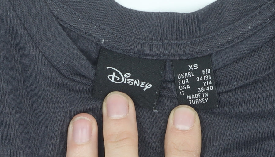 Disney Women’s Black Mickey Mouse T-Shirt XS - Casual