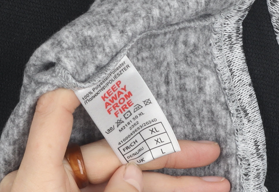 Atlasformen Mens Grey Pullover Sweatshirt L