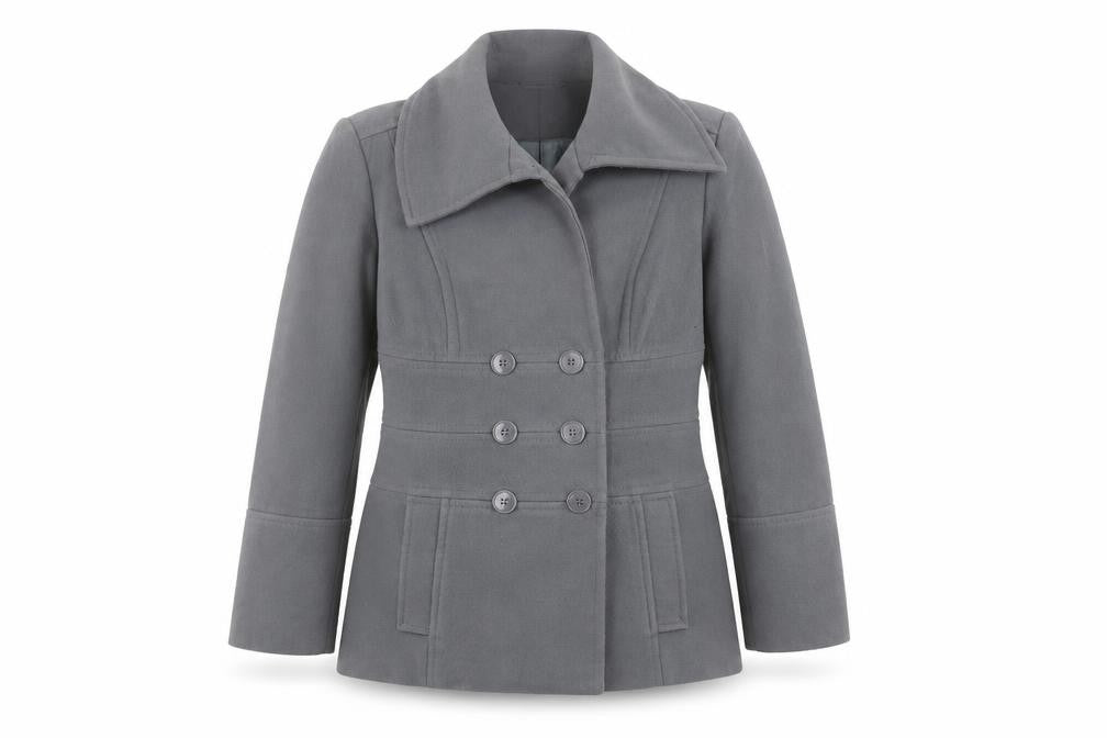 Debenhams Women's Grey Pea Coat Size 14