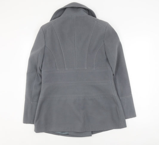 Debenhams Women's Grey Pea Coat Size 14