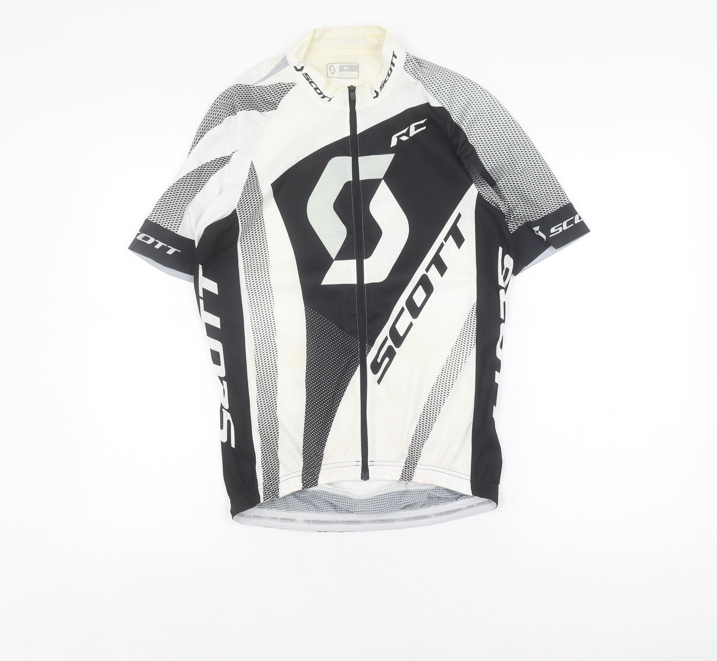 Scott Men's Cycling Jersey M Black White Athletic Fit