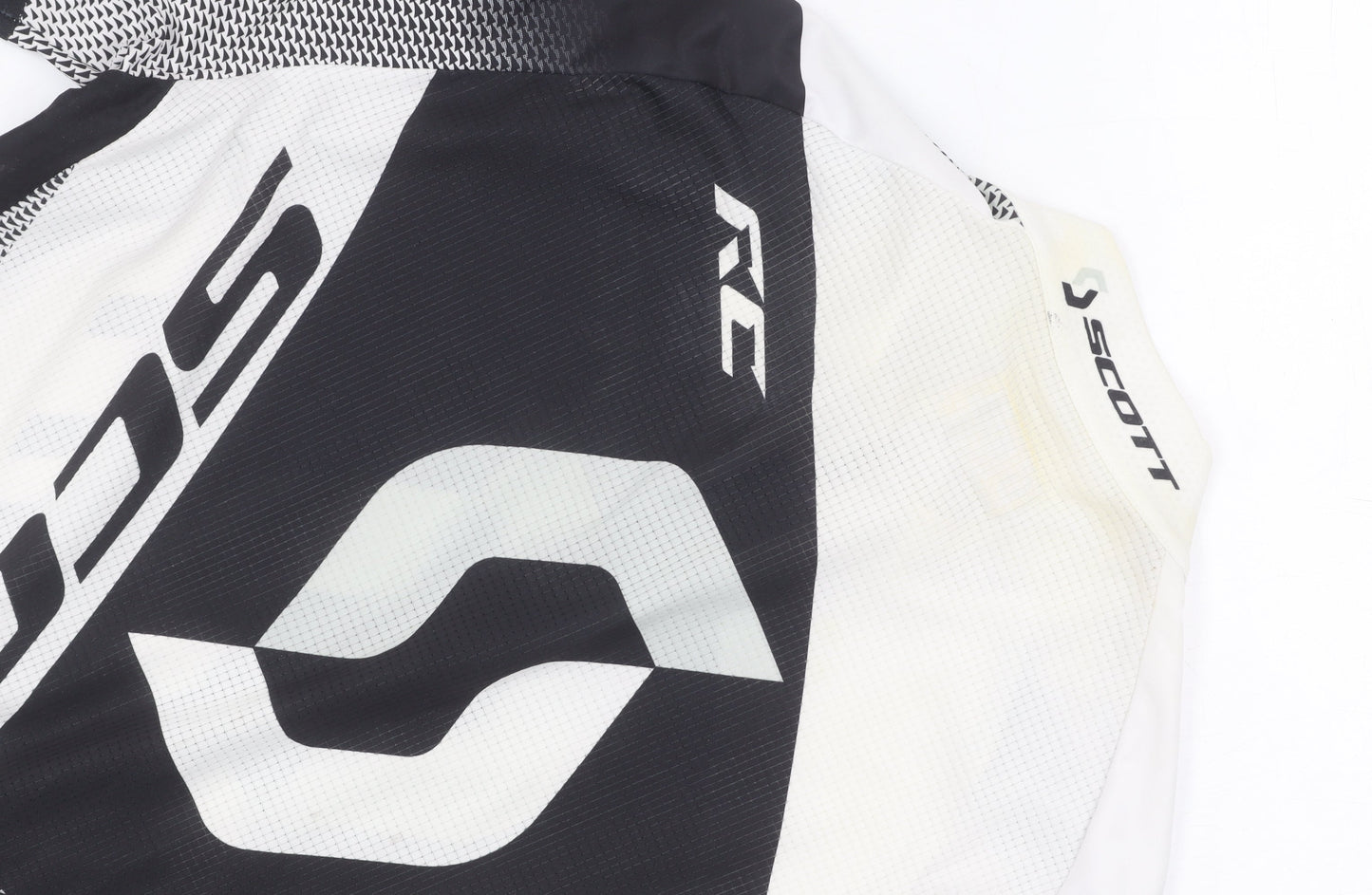 Scott Men's Cycling Jersey M Black White Athletic Fit