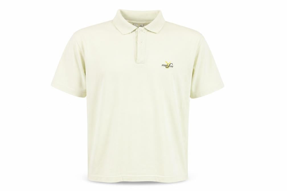 vanSon Men's White Polo Shirt XL Short Sleeve