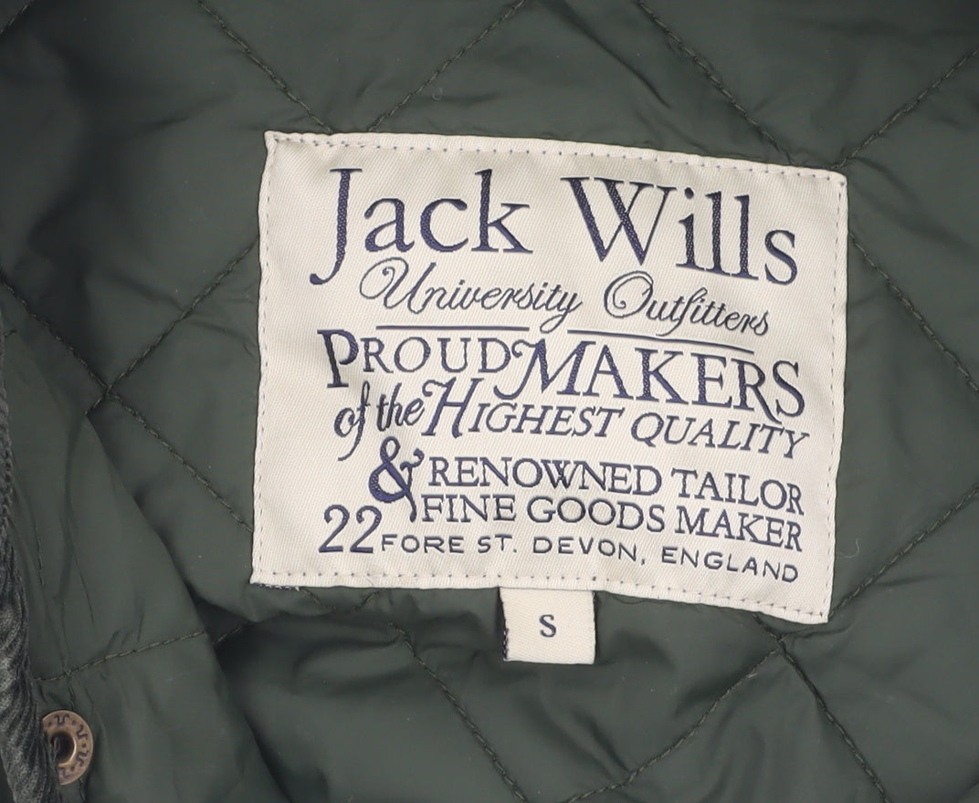 Jack Wills Women's Green Quilted Jacket S